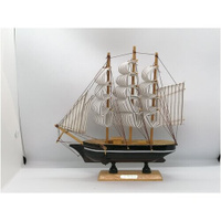 Кораблик-парусник сувенирный 24 см, белый Дари друзьям