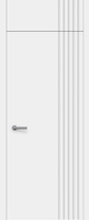 Дверь межкомнатная МДФ, НОВА -2 с фрамугой глухая эмаль белая