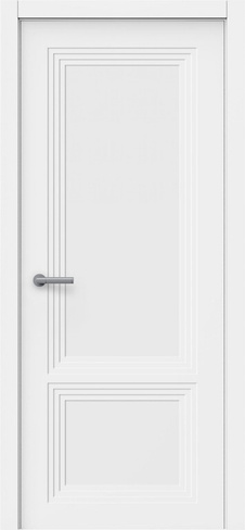 Дверь межкомнатная МДФ, ПОДИУМ глухая эмаль белая