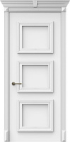 Дверь межкомнатная МДФ Багет 6 эмаль белая глухая