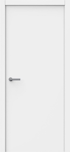 Дверь межкомнатная МДФ Моно глухая эмаль белая