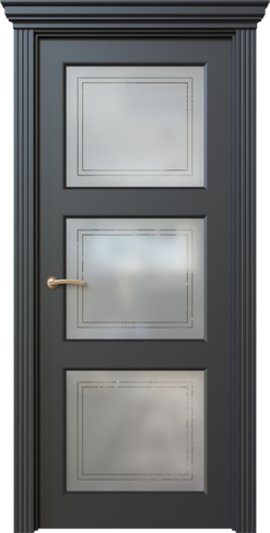 Дверь межкомнатная, Дольче 5.2, Остекленный вариант без орнамента и патины