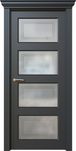Дверь межкомнатная, Дольче 8.2, Остекленный вариант без орнамента и патины