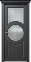 Дверь межкомнатная, Дольче 6.2, Остекленный вариант без орнамента и патины