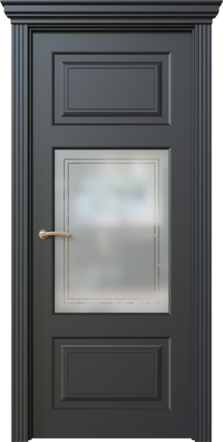 Дверь межкомнатная, Дольче 9.2, Остекленный вариант без орнамента и патины