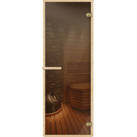 Дверь для бани и сауны стеклянная бронза DoorWood 690х1890 мм (DW01217)