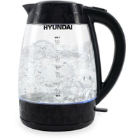 Чайник электрический Hyundai HYK-G4505, 2200Вт, черный