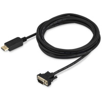 Кабель аудио-видео Buro 1.1v, DisplayPort (m) - VGA (m) , 3м, GOLD, черный [bhp dpp_vga-3]