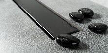 Душевой лоток Pestan Confluo Frameless Line Matte Black 650 с дизайн-вставкой 13701320