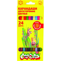 Набор двусторонних цветных карандашей Каляка-Маляка КДКМ24