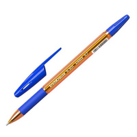 Ручка шариковая неавтоматическая Erich Krause R-301 Amber Stick&Grip синяя (толщина линии 0.35 мм)