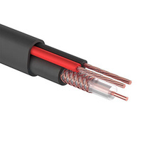 КВК-П-2+2*0,75 кабель видеонаблюдения наружный черный /(200м) (Cu/CCA) PROconnect СДС-Группа