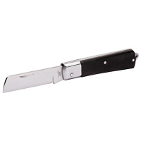 Нож для снятия изоляции с прямым лезвием нерж сталь НМ-01 КВТ Техэлектро СЗ ООО