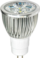 Лампа свд 220В GU5.3 5Вт 6400К 400лм MR16 прозрачная Feron Сила света (Feron)