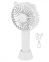 Вентилятор ручной 4Вт белый +1*18650, USB на подставке, бренд Energy СКРАП