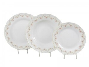 Набор тарелок на 6 персон 18 предметов, Мелкие цветы Верона 67160119-0158, Leander
