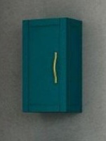 Шкафчик Cezares TIFFANY 54962 подвесной с одной распашной дверцей, реверсивный Blu Petrolio (34x32x59)