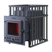 Чугунная печь для бани Гефест "Гроза" 18М в сетке