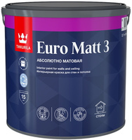 Tikkurila Euro Matt 3 краска для стен и потолков бесцветная (База C) 2.7 л