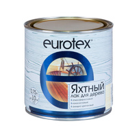 Яхтный лак для дерева EUROTEX Бесцветный полуматовый - 0.75 л