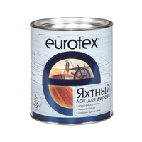 Яхтный лак для дерева EUROTEX Бесцветный глянцевый - 2 л