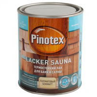 Лак для бань и саун Pinotex Lacker Sauna 20 Бесцветный (1л)