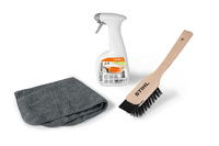 Набор Stihl Care&Clean для ухода и чистки газонокосилок (щетка со скребком, Multiclean, салфетка) (07825168600)