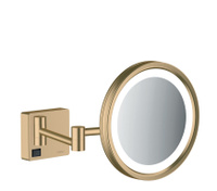 Зеркало для бритья Hansgrohe AddStoris, шлифованная бронза (41790140)