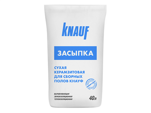 Засыпка сухая керамзитовая для пола Knauf, 40 л