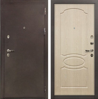 Входная металлическая дверь Лекс 5А Цезарь Дуб беленый (панель №14)