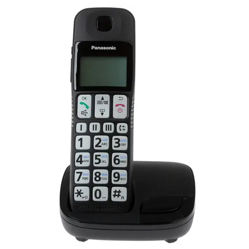 Радиотелефон Dect Panasonic KX-TGE110RUB, черный