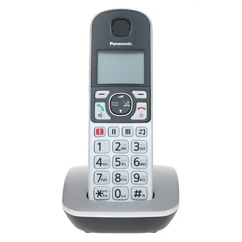 Радиотелефон Dect Panasonic KX-TGE510RUS, серебристый