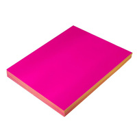 Бумага а4, 100 листов, 80 г/м, самоклеящаяся, флуоресцентный, ярко-розовая Calligrata