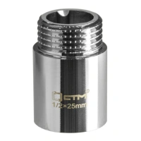 Удлинитель 1/2 М/Пх25 мм хром CTM CREMF025 x 10/100