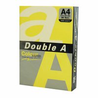 Бумага цветная DOUBLE A А4 80 г/м2 500 л. интенсив желтая