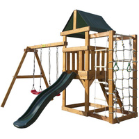 Детская игровая площадка BABYGARDEN Play 9 - зеленый (спортивно-игровая площадка для дачи и улицы)