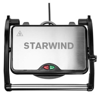 Электрогриль StarWind SSG2040, серебристый и черный
