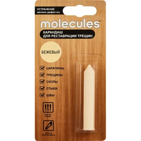 Карандаш для мебели Molecules бежевый 5.7 г MOLECULES None
