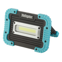 Фонарь прожектор Navigator NPT светодиодный 1 LED 10 Вт аккумуляторный Li-Ion 3000 мАч пластик 3 режима (14268)