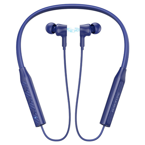 Гарнитура беспроводная "Borofone" BE59, Bluetooth 5.3, (для занятий спортом), синий